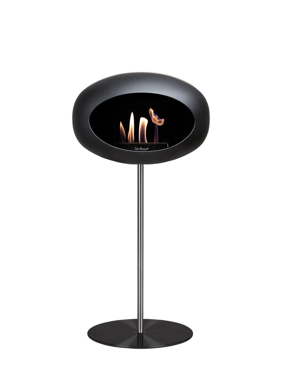 Dome - Steel High - Le Feu - Fire Pits + Grills - Black Dome - Polished Steel Pole - Black Plate - HORNE