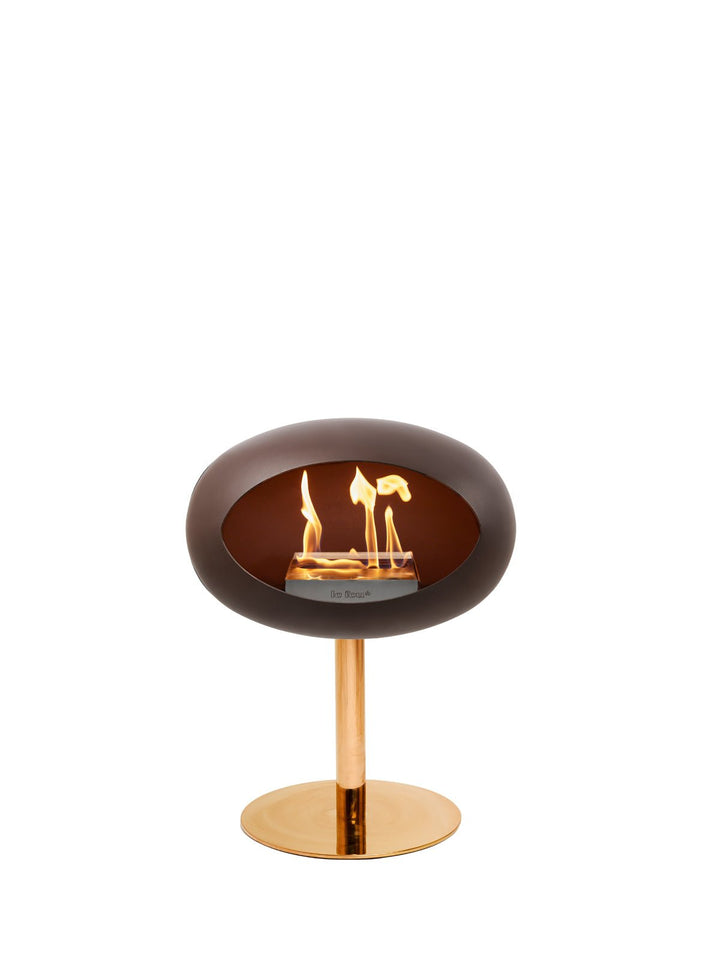 Dome - Steel Low - Le Feu - Fire Pits + Grills - Mocca Dome - Rose Gold Pole - Rose Gold Plate - HORNE