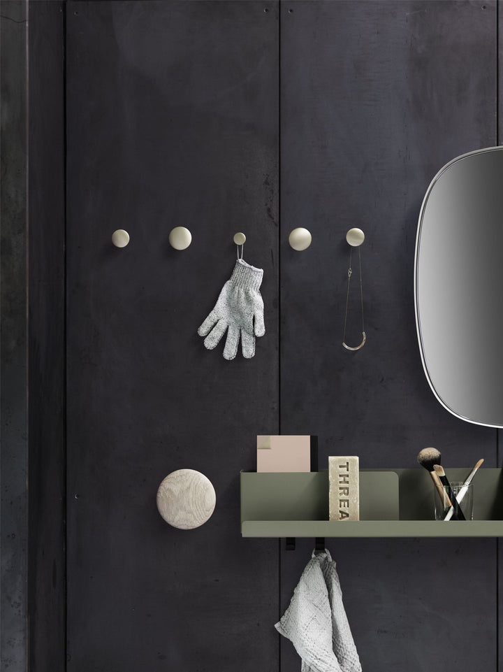 Dots Metal Hooks - Set Of 5 - Muuto - Storage + Organization - Taupe - HORNE