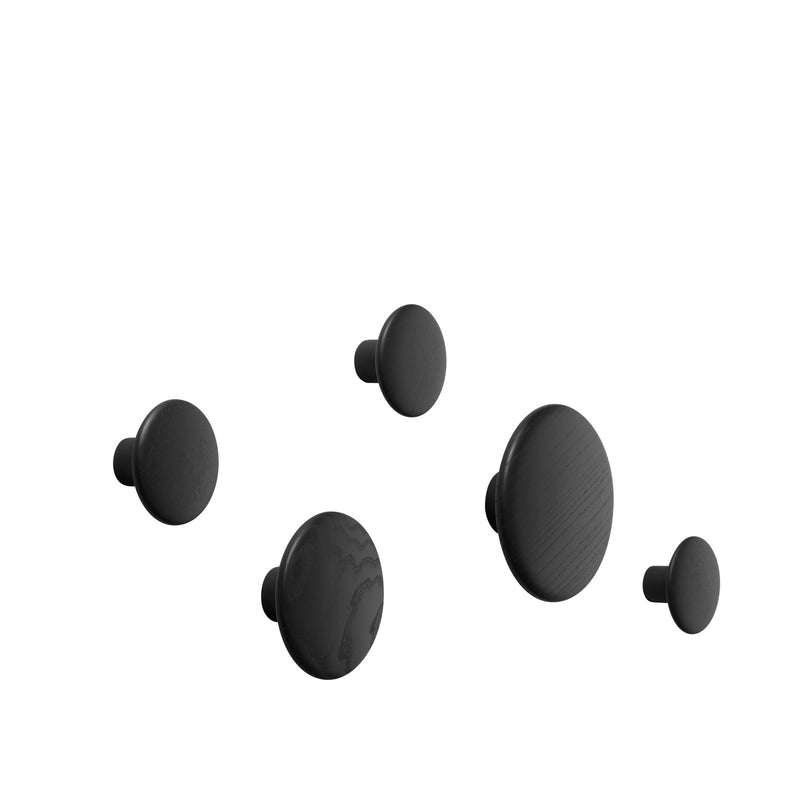 Dots Wood Wall Coat Hook Pegs