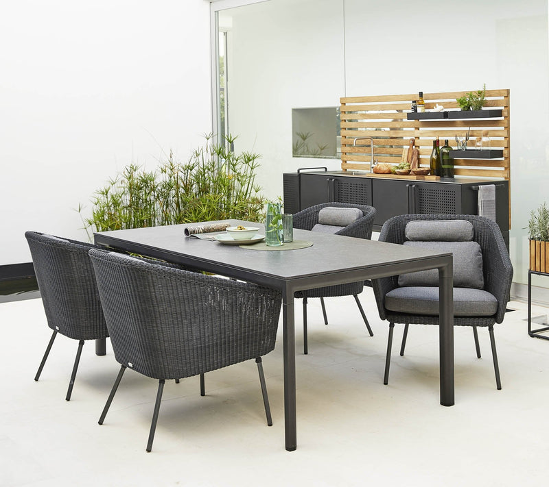 Drop Kitchen - Cane Line - Outdoor Furniture - Stainless Steel With Sink - No Add - Ons - HORNE