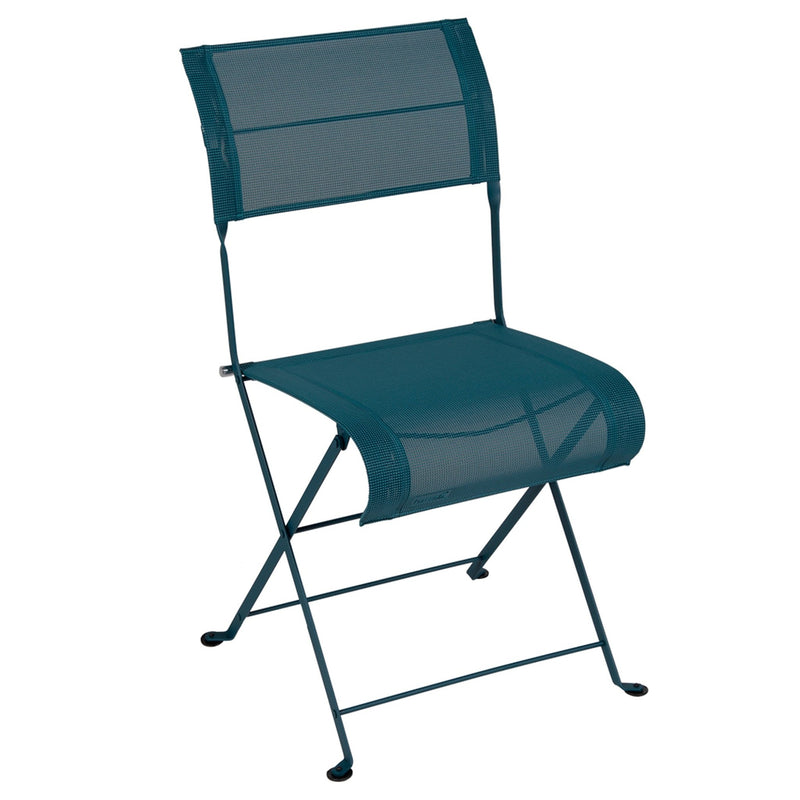 Dune Side Chair - Stereo Fabric - Set of 2 - Fermob - Outdoor Furniture - Acapulco Blue - HORNE