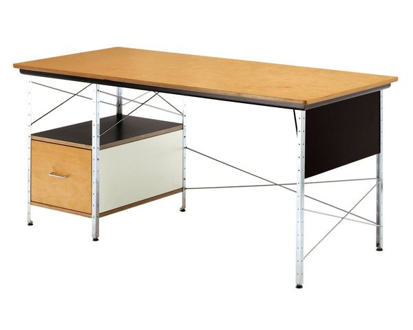 Eames® Desk Unit - Herman Miller® - Desks - Left - Hand File Drawer - Zinc - Natural - HORNE