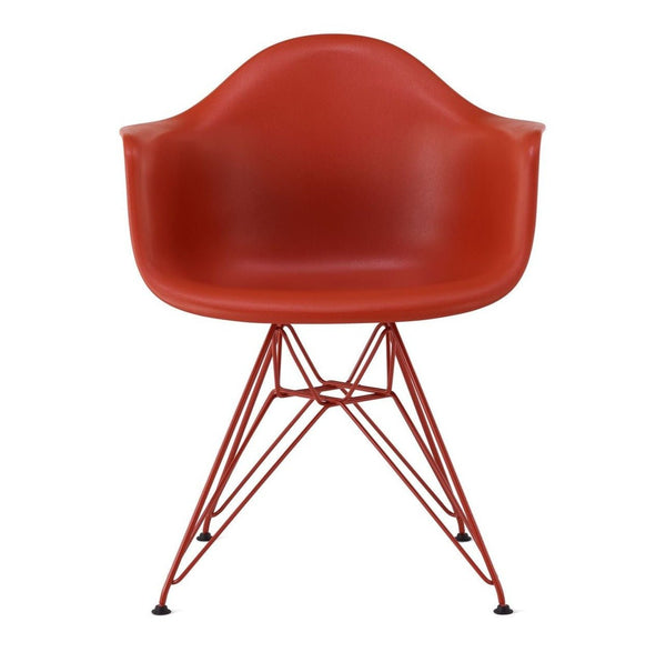 Eames® Molded Plastic Armchair, Herman Miller x HAY - Herman Miller® - Chairs - Iron Red - HORNE
