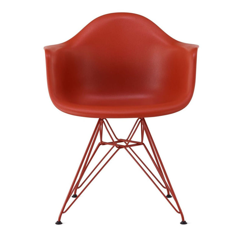 Eames® Molded Plastic Armchair, Herman Miller x HAY - Herman Miller® - Chairs - Iron Red - HORNE