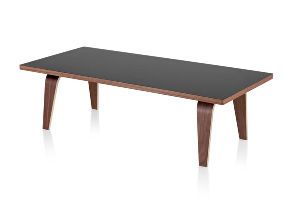 Eames® Rectangular Coffee Table - Herman Miller® - Tables - Walnut Base/ Black Laminate - 22" x 36" - HORNE