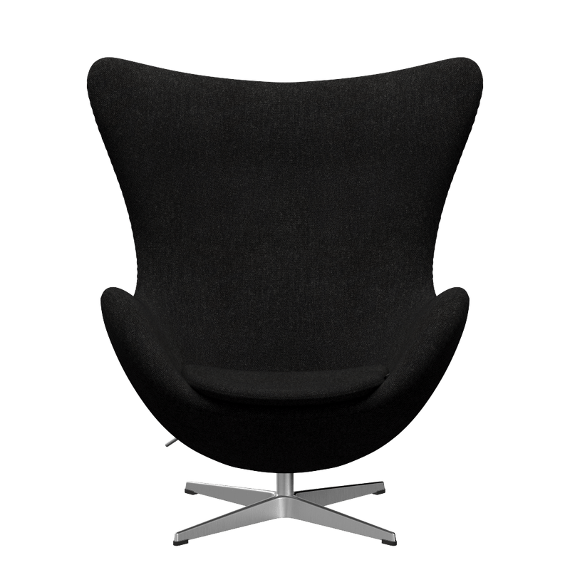 Egg™ Lounge Chair - Fritz Hansen - Chairs - Hallingdal 130 - Satin Polished Aluminum - HORNE