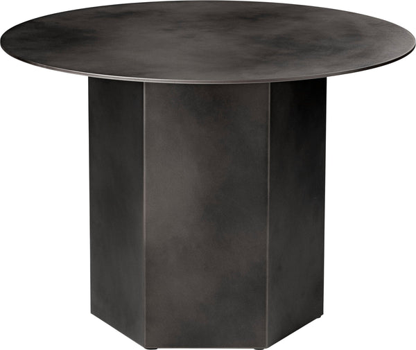 Epic Steel Coffee Table - 23.6" Diameter - Gubi - Table + Task - Earthy Red Steel - HORNE