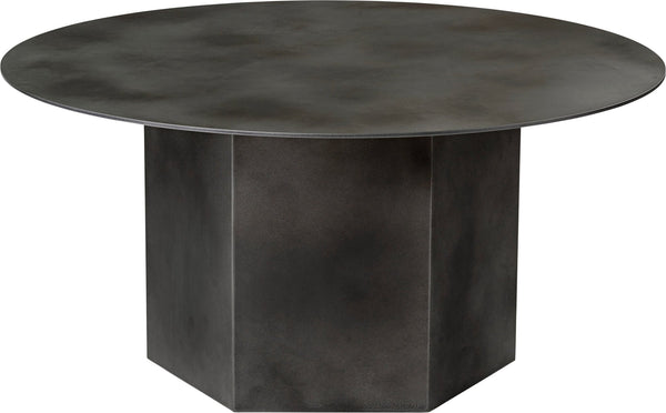 Epic Steel Coffee Table - 31.5" Diameter - Gubi - Table + Task - Misty Gray Steel - HORNE