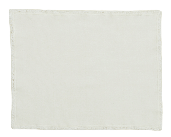 Essential Cotton Placemat - Set of 4 - Hawkins New York - Kitchen + Table Linens - Ivory - HORNE