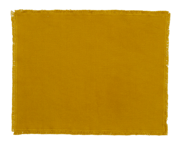 Essential Cotton Placemat - Set of 4 - Hawkins New York - Kitchen + Table Linens - Mustard - HORNE