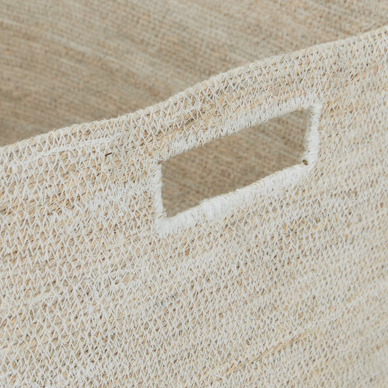 Essential Low Basket - Hawkins New York - Storage + Organization - White - HORNE
