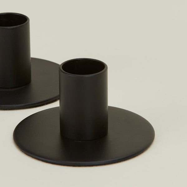 Essential Metal Candle Holder - Set of 2 - Hawkins New York - Candle Holders - Brass - HORNE