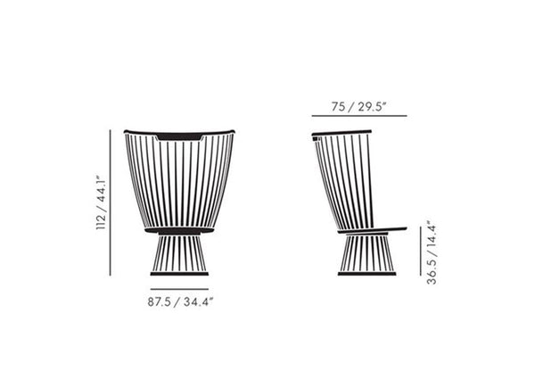 Fan Chair - Black