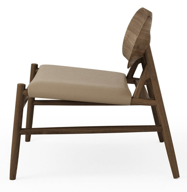 Ferdinand Lounge Chair - BRDR. Kruger - Chairs - Fumed Oak - Spectrum Almond Leather - HORNE