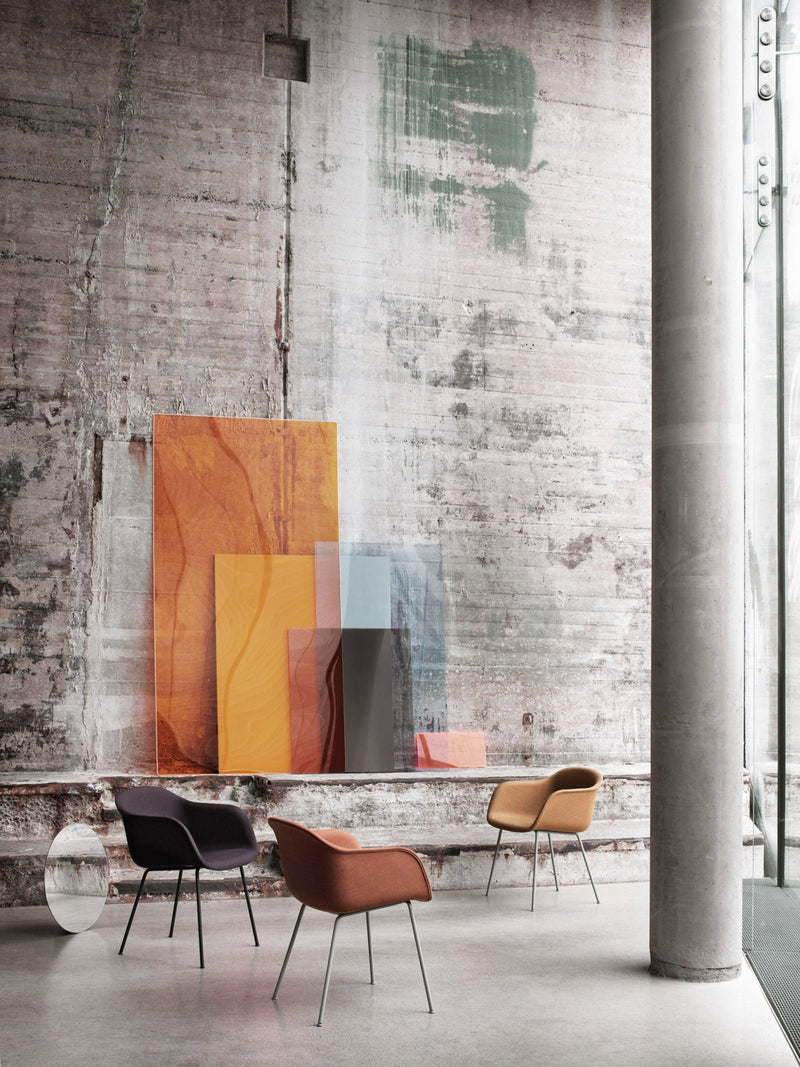 Fiber Armchair - Sled Base - Muuto - Chairs - Black Shell & Black Base - HORNE