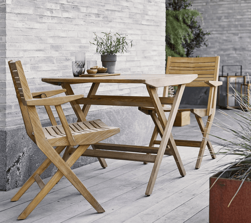 Flip Folding Armchair - Cane Line - Outdoor Furniture - No Cushion - HORNE