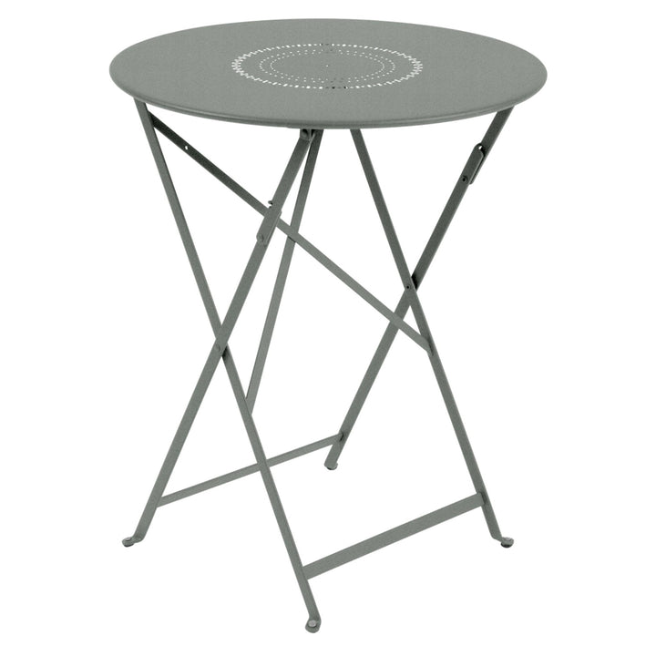Floreal Perforated Table 24" - Fermob - Outdoor Furniture - Lapilli Grey - HORNE