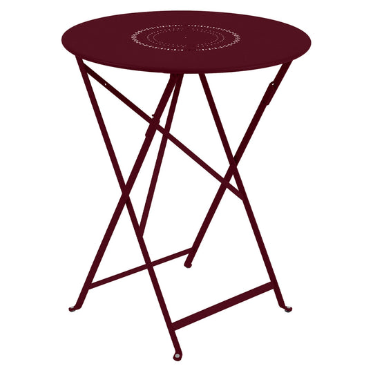 Floreal Perforated Table 24" - Fermob - Outdoor Furniture - Black Cherry - HORNE