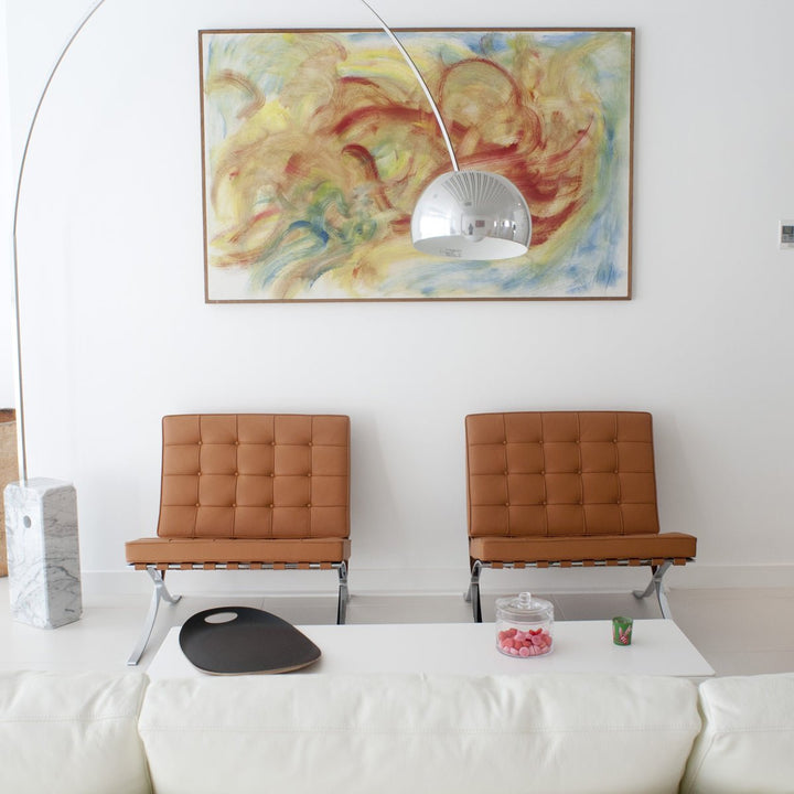 Horne Flos Arco Modern Arc Overarching Floor Lamp