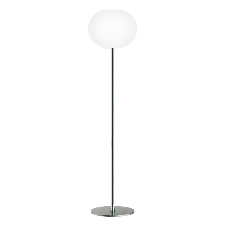 Flos Glo - Ball Dimmable Floor Lamp - Small/F1 - Flos - Floor Lamps - Silver - F1: 53.14" - HORNE
