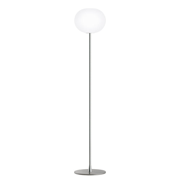 Flos Glo - Ball Dimmable Floor Lamp - Small/F1 - Flos - Floor Lamps - Silver - F1: 53.14" - HORNE