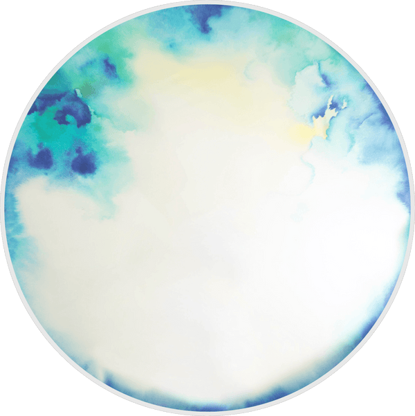 Francis Wall Mirror - Extra Large - Petite Friture - Mirrors - Blue - Yellow Watercolor - HORNE