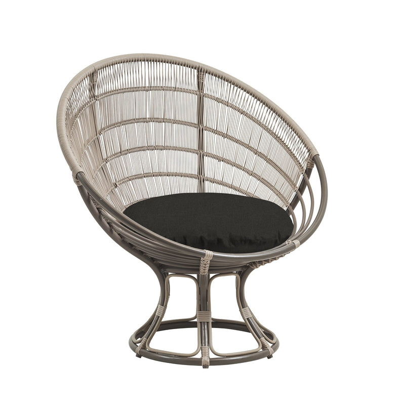 Franco Albini Luna Sun Chair - Exterior - Sika Design - Outdoor Furniture - Natural - Tempotest White Canvas - HORNE