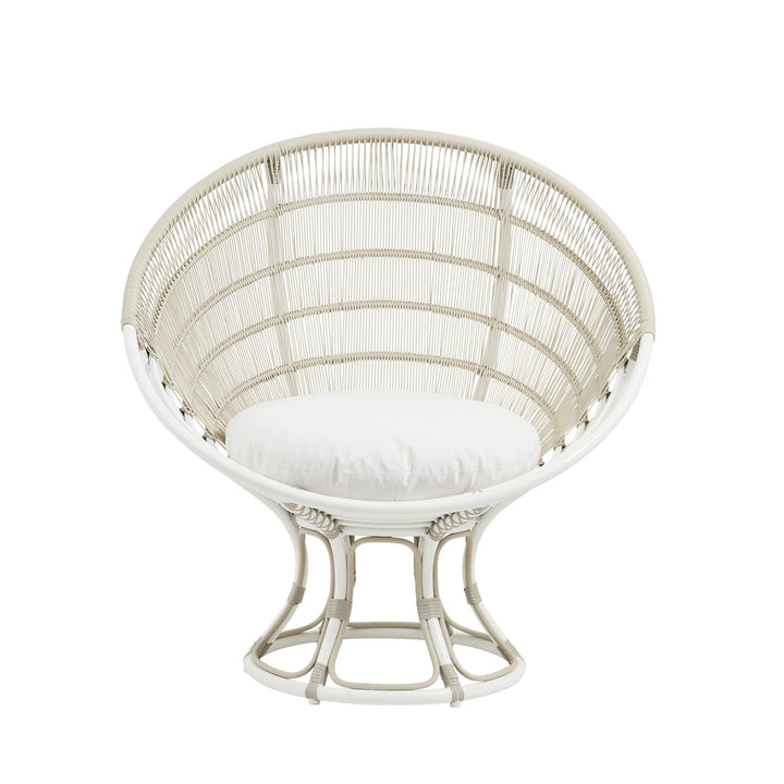 Franco Albini Luna Sun Chair - Exterior - Sika Design - Outdoor Furniture - Natural - Sunbrella Sailcloth Seagull - HORNE