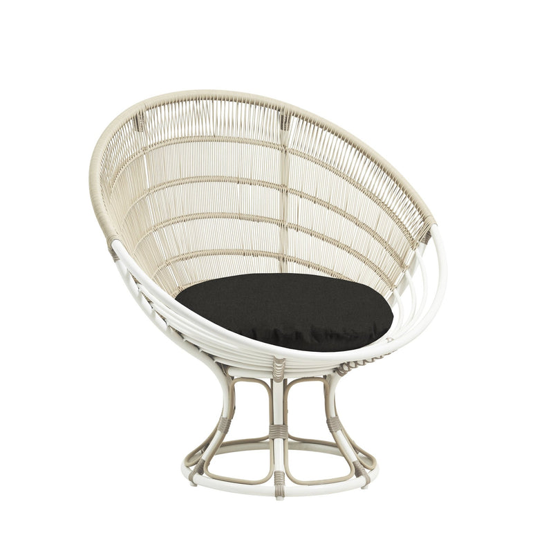 Franco Albini Luna Sun Chair - Exterior - Sika Design - Outdoor Furniture - Natural - Tempotest White Canvas - HORNE