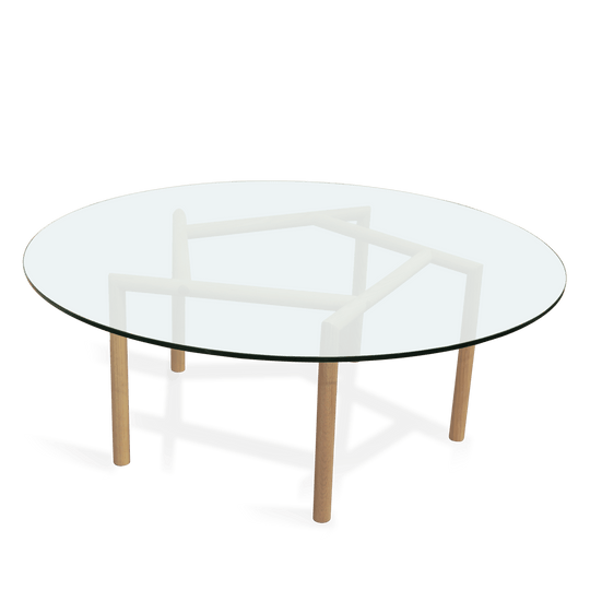 Gallagher Coffee Table - Tronk - Tables + Desks - Oak - Clear - HORNE