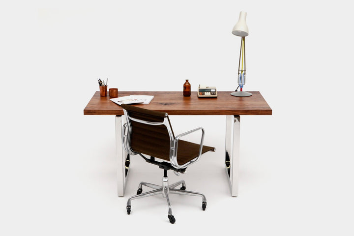 GAX 30 Writing Table - Artless - Desks - 48"W - Stainless Steel - Without Drawer - HORNE
