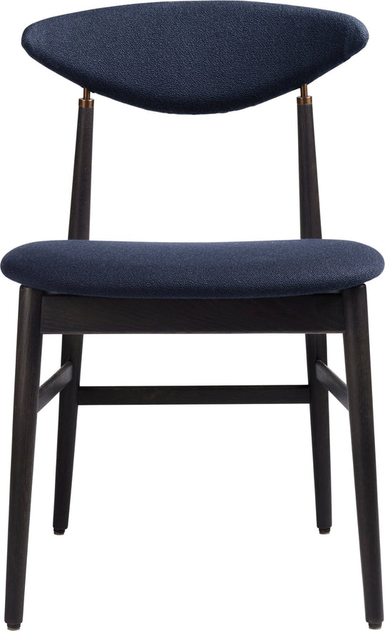 Gent Dining Chair - Gubi - Chairs - Black Stained Ash - Antique Brass - Gabriel Tempt - 60152 - HORNE