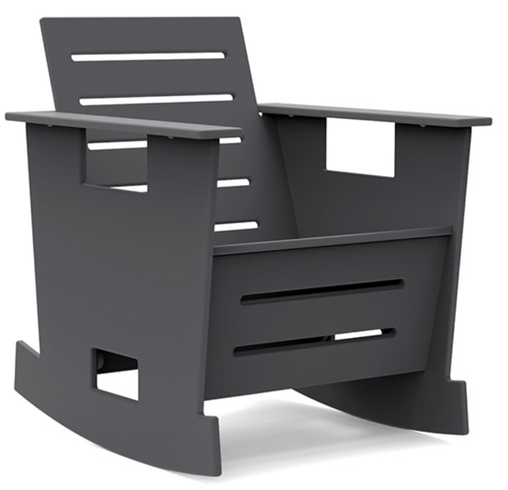 Go Club Rocking Chair - Loll Designs - Outdoor Furniture - Charcoal Grey - HORNE