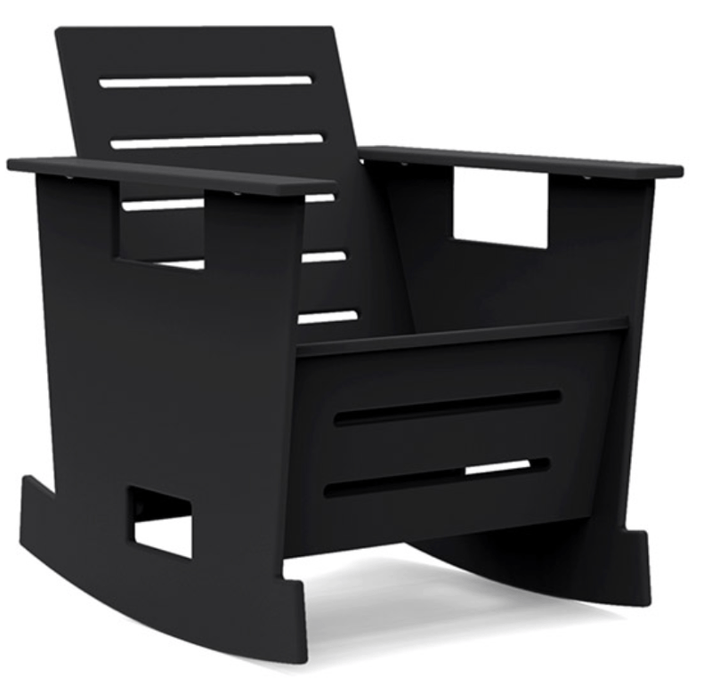 Go Club Rocking Chair - Loll Designs - Outdoor Furniture - Black - HORNE