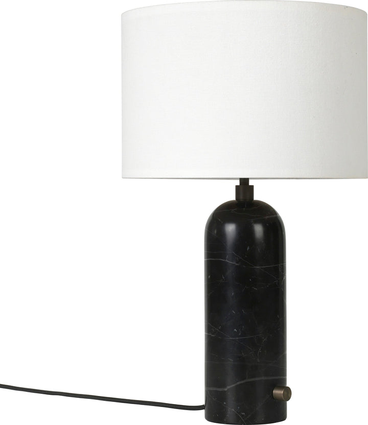 Gravity Table Lamp - Small - Gubi - Floor Lamps - Black Marble - White - HORNE
