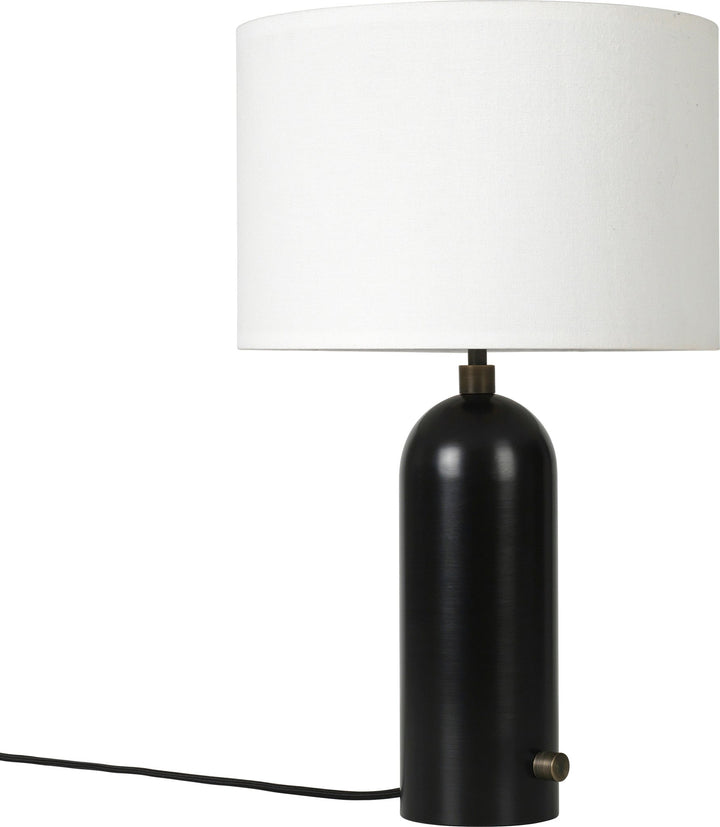 Gravity Table Lamp - Small - Gubi - Floor Lamps - Blackened Steel - White - HORNE