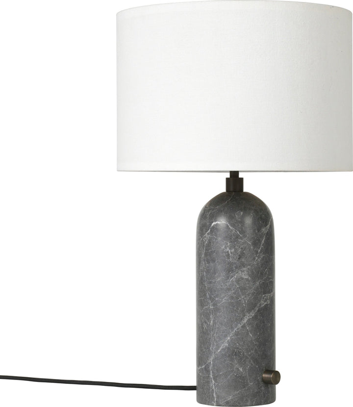 Gravity Table Lamp - Small - Gubi - Floor Lamps - Grey Marble - White - HORNE