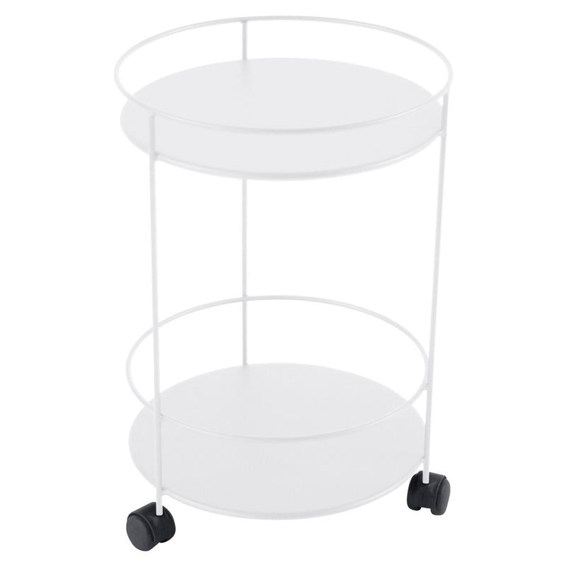 Guinguette Side Table with Wheels - Fermob - Outdoor Furniture - Acapulco Blue - HORNE