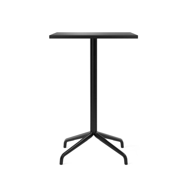 Harbour Column Counter Table - 24" x 28" with Feet - Audo Copenhagen - Tables + Desks - Charcoal Linoleum - HORNE