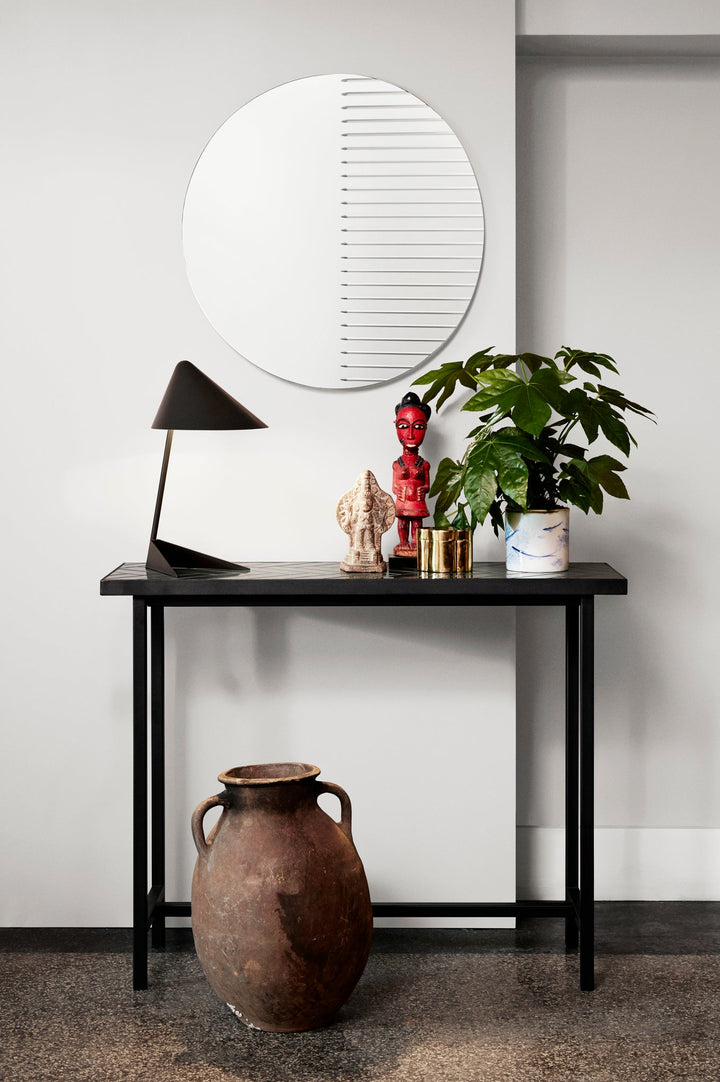 Herringbone Console Table - Warm Nordic - Tables - Soft Powder - HORNE