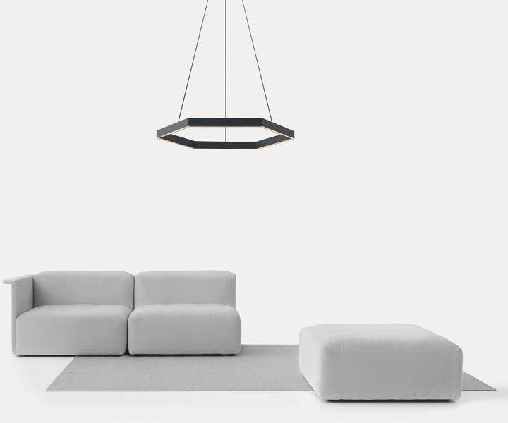 Hex Pendant 1000 - Resident - Pendants - Black - HORNE