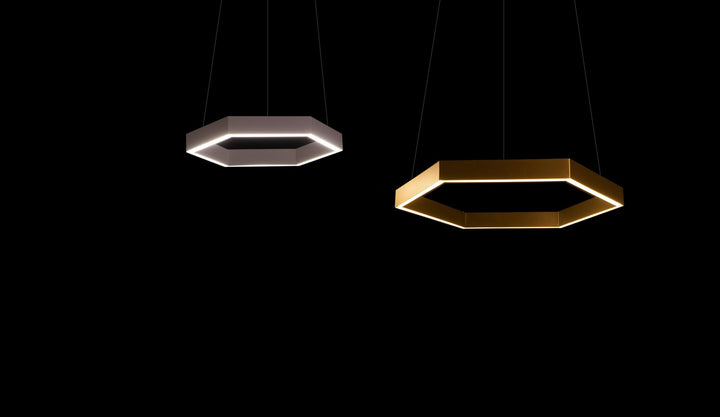 Hex Pendant 750 - Resident - Pendants - Brass - HORNE
