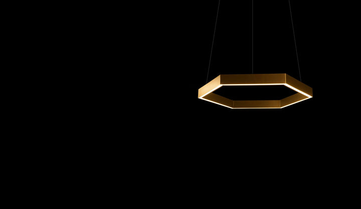 Hex Pendant 750 - Resident - Pendants - Brass - HORNE