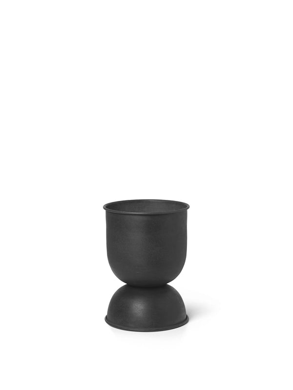 Hourglass Pot - Ferm Living - Office Accessories - Black / Dark Grey - Extra Small - HORNE