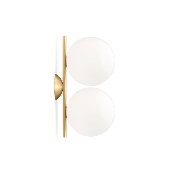 IC CW 1 Double - Flos - Wall Sconces - Brass - HORNE