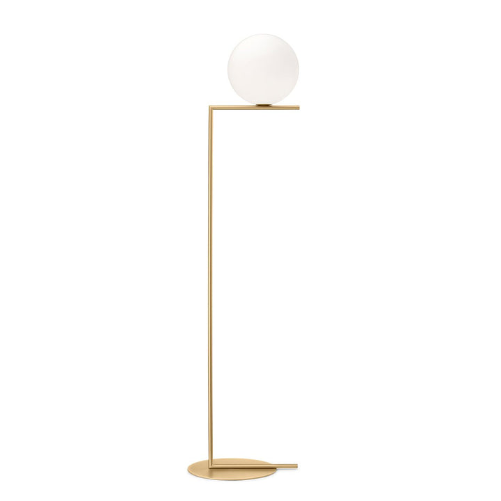 IC Dimmable Floor Lamp - Flos - Floor Lamps - F2 - 73" H - Brass - HORNE