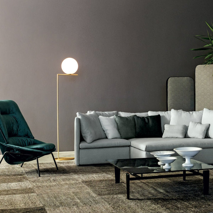 IC Dimmable Floor Lamp - Flos - Floor Lamps - F2 - 73" H - Chrome - HORNE