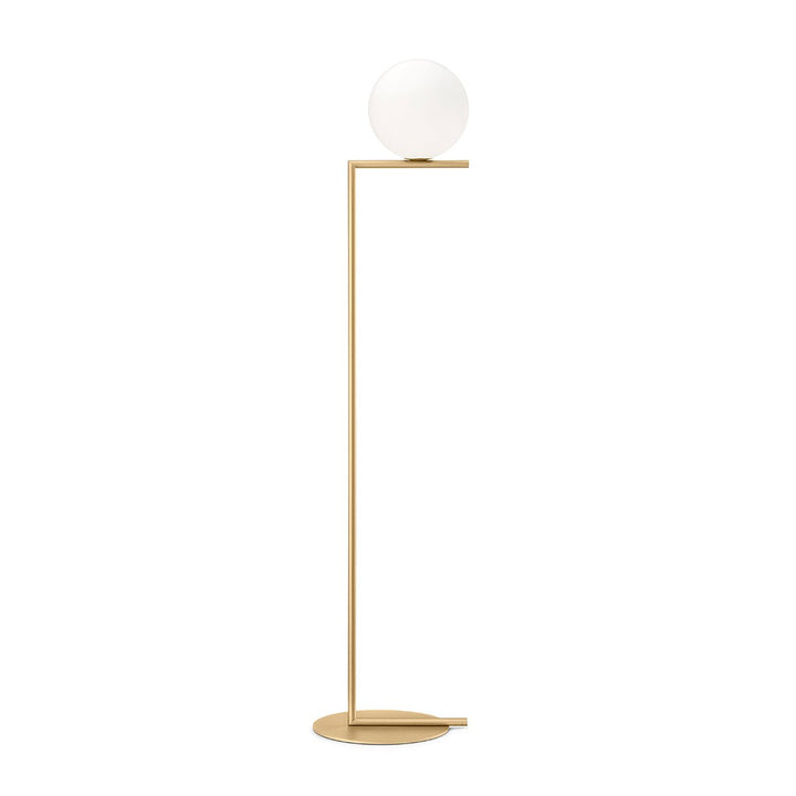 IC Dimmable Floor Lamp - Flos - Floor Lamps - F1 - 53" H - Brass - HORNE