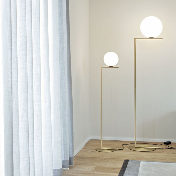 IC Dimmable Floor Lamp - Flos - Floor Lamps - F2 - 73" H - Chrome - HORNE